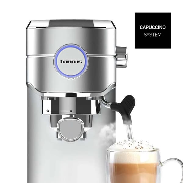 Taurus Euforia espressomaskine 1450W 20 bar sølv