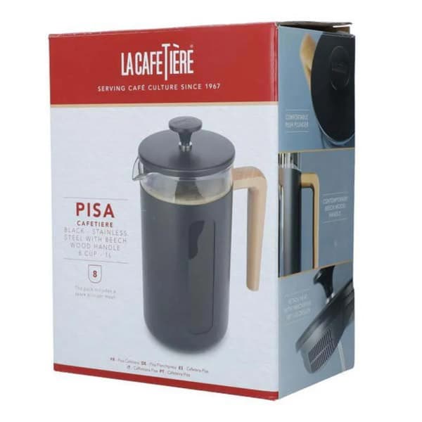La Cafetière Pisa 8-koppers kaffebrygger i sort