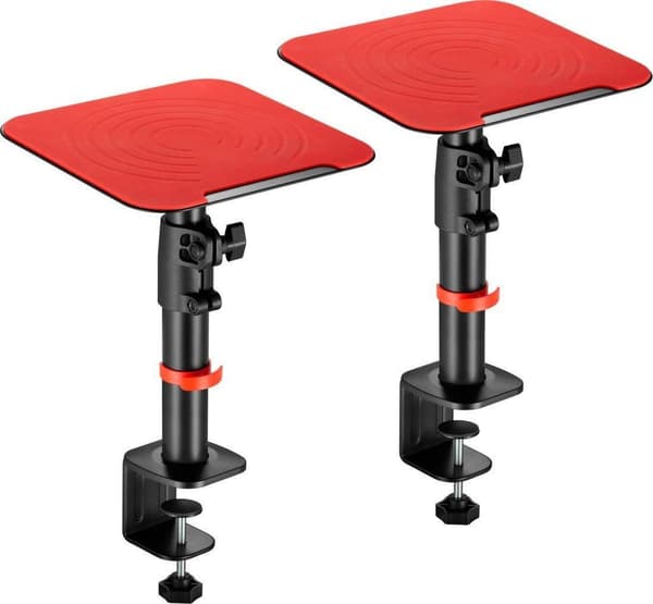 Mozos MSK4 högtalarstativ svart/röd 2-pack
