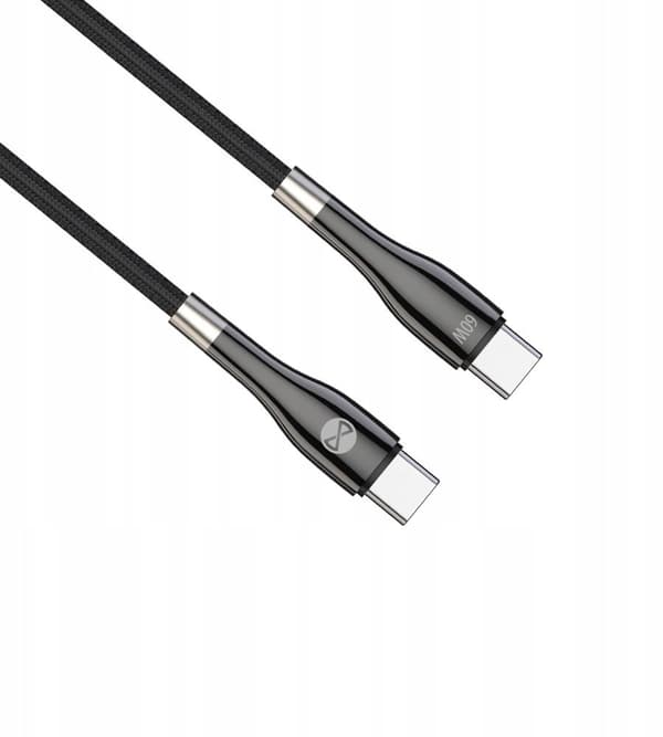 techonic sleek USB-C kabel 60W 2m sort
