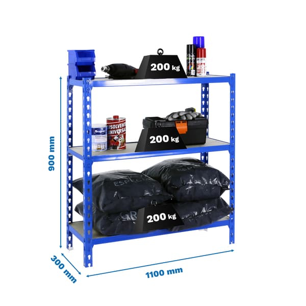 Simonrack superplus 3/300 200 kg Blue/Wood