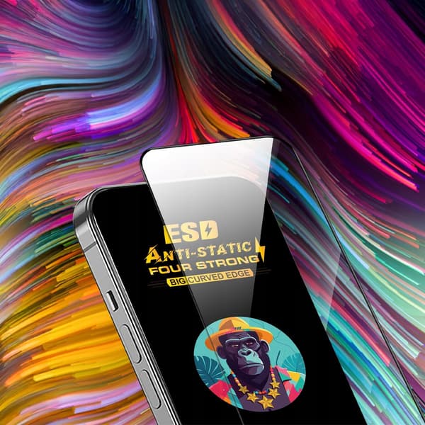 Omoton AI-11 9D hærdet glas sort 10-pak
