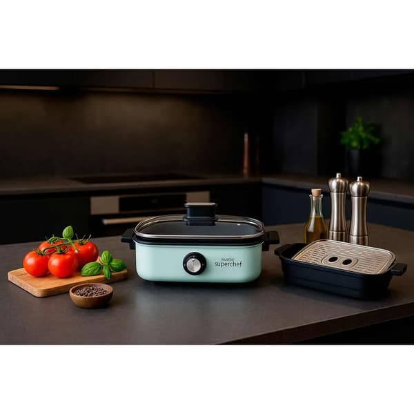 superchef MG720 elektrisk grill 1700W Sølv