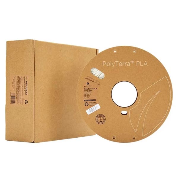 Polymaker PolyTerra™ PLA 3D-printerfilament hvid 1,75 mm 1 kg