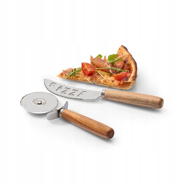 Zeller pizza cutter set Brown/Silver