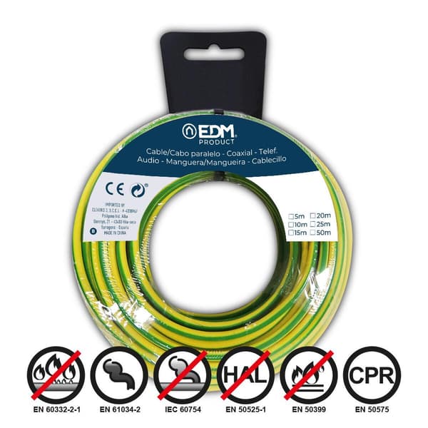 EDM Fleksibel bicolor kabel 50 meter