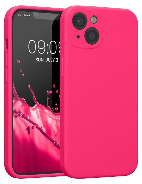kw-commerce iPhone 13 puhelinlaukku Neon Pink