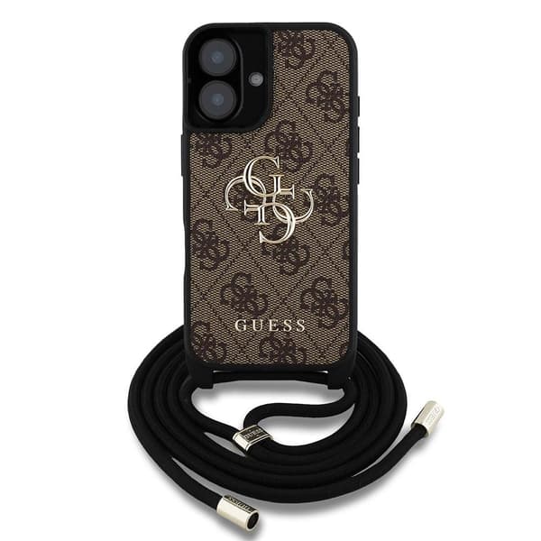 Guess 4G Big Logo iPhone 16 Etui i Brun