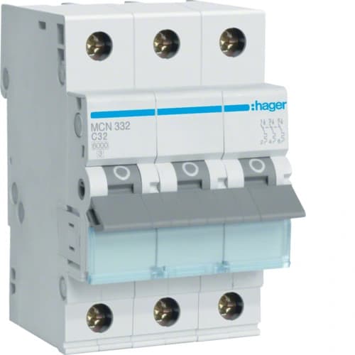 Hager mcn332 32A 3-polig
