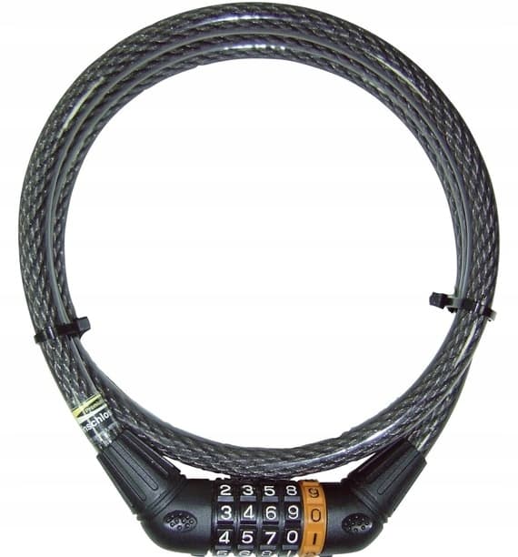 Kryptonite KryptoFlex 1518 kabelslås 15mm x 180cm sort