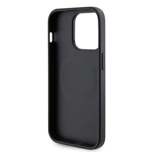Guess Saffiano iPhone 15 Pro Max MagSafe musta