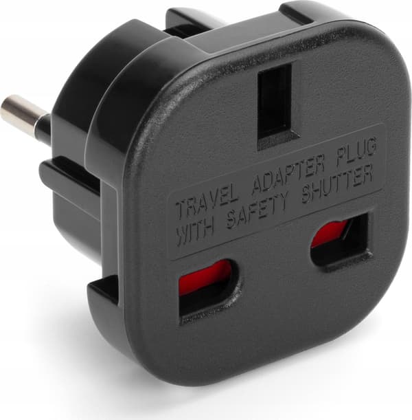 Montis mt-122-c rejseadapter AC-stik sort