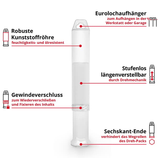 Einhell sds plus talttasarja 3 osaa 250 mm
