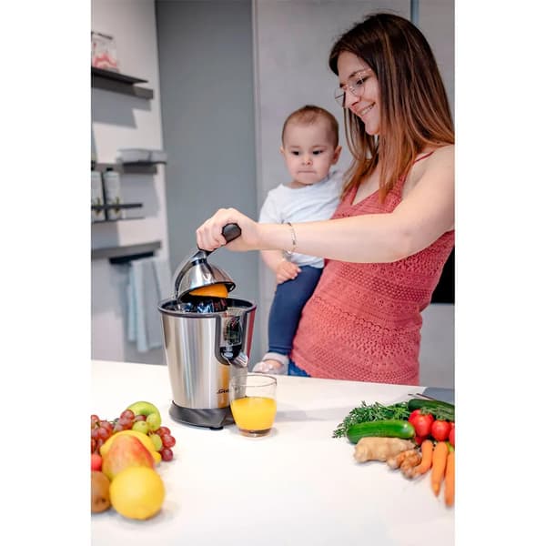 Steba ZP 2 elektrisk citruspresser i rustfrit stål/sort