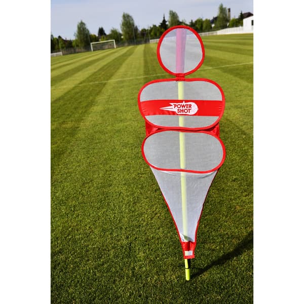 Shot Case powershot soccer training dummy wall röd/vit 150x50cm