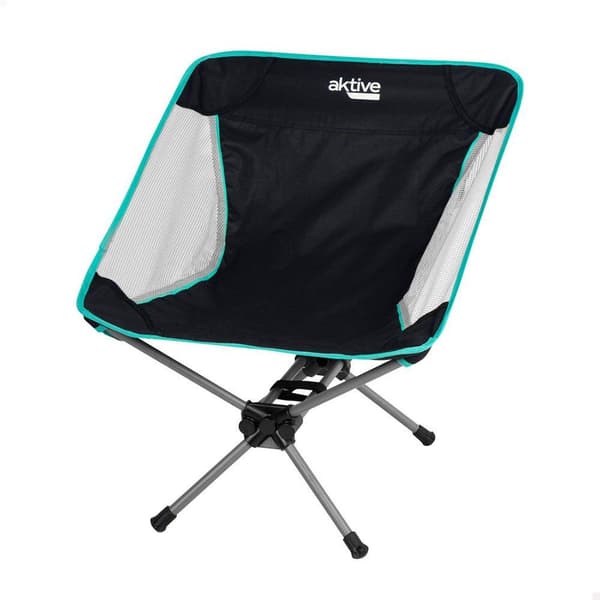 Aktiv sammenklappelig campingstol sort