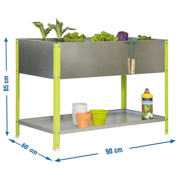 Simonrack urban top 140L planter grön/galvaniserad