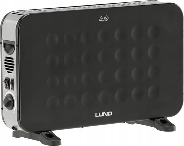Toya Lund 2000W sort konvektorvarmer