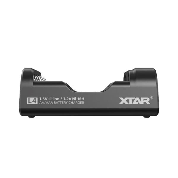 XTAR l4 batterilader til AA/AAA Li-ion/NiMH, sort
