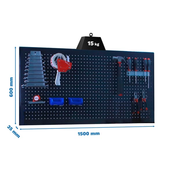 simonrack panelclick verktygspanel anthracit 1500x600 8 krokar