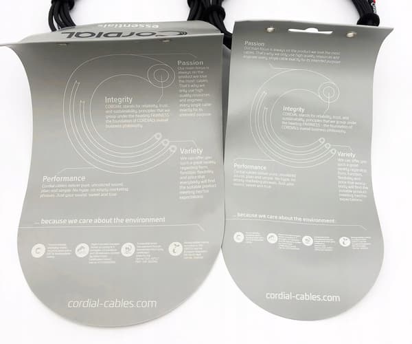 Cordial ccm 5 fp XLR - jack-kaapeli 5m musta