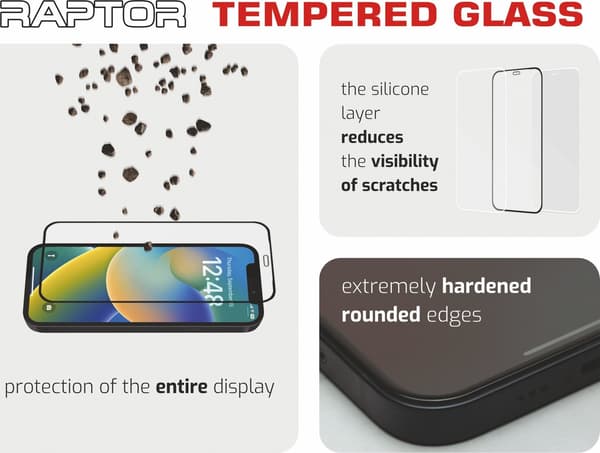 Swissten Raptor Diamond 3D skærmbeskyttelse til iPhone 15