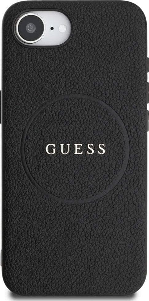 Guess Grained Ring MagSafe iPhone 16 - Noir
