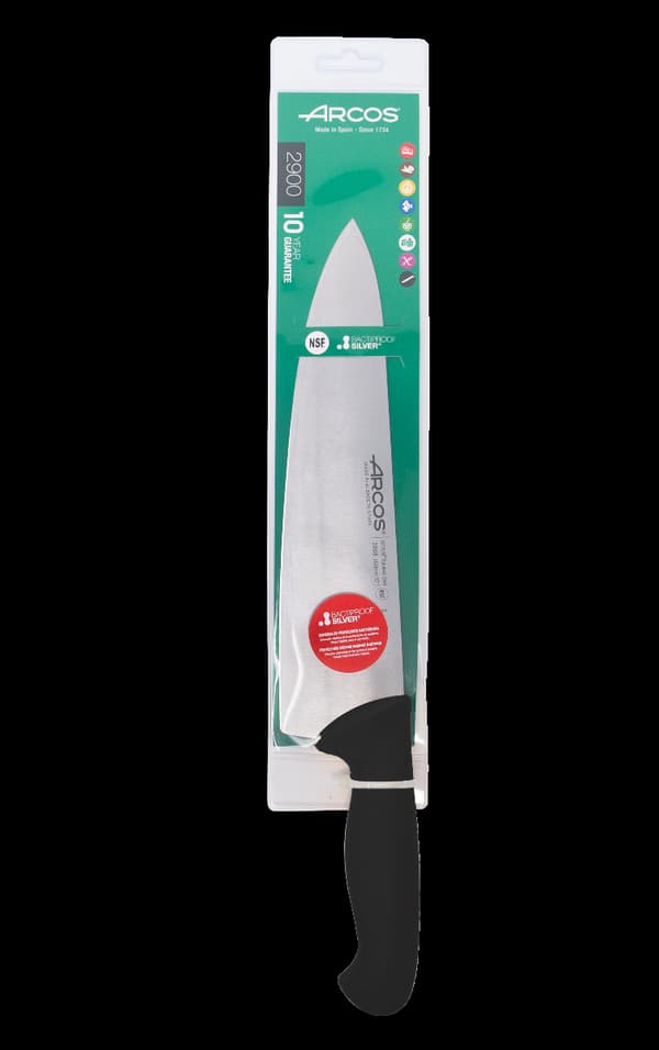 Arcos 2900 køkkenkniv 25cm sort