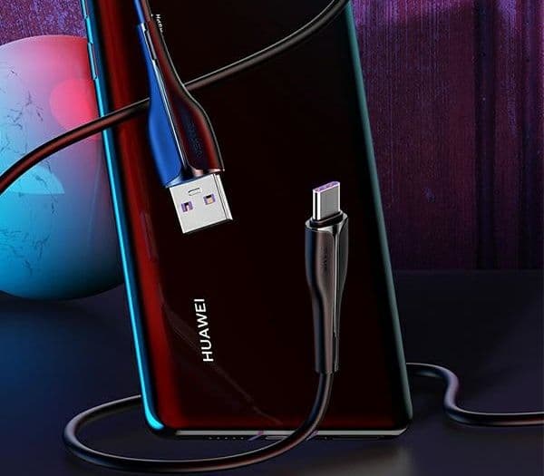 USAMS u38 USB-C ladekabel 5A 1m sort