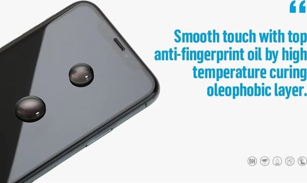 Blueo 5d sort hærdet glas skærmbeskyttelse til iPhone 14 Plus
