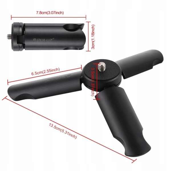 PULUZ 4709 Mini Tripod Musta