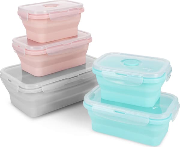 Nils Camp nc4105 foldbar lunchlåda rosa 500ml