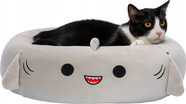 Sourcing Squishmallows Grå - Senge til kæledyr med fyld af polyester og skum