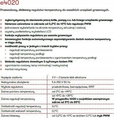 Euroster e4020 programmerbar termostat hvid