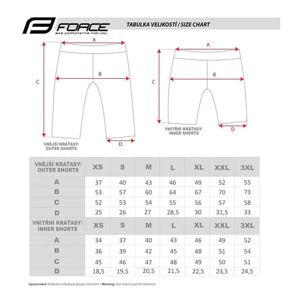 Force Blade MTB shorts Rød