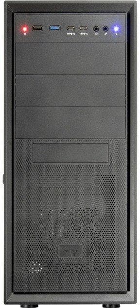 Inter-Tech IT-8862 Plaid ATX Chassi svart