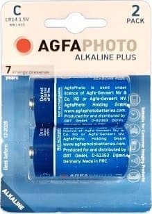 Agfa Alkaline Plus LR14 1.5V Batterier 2-pak