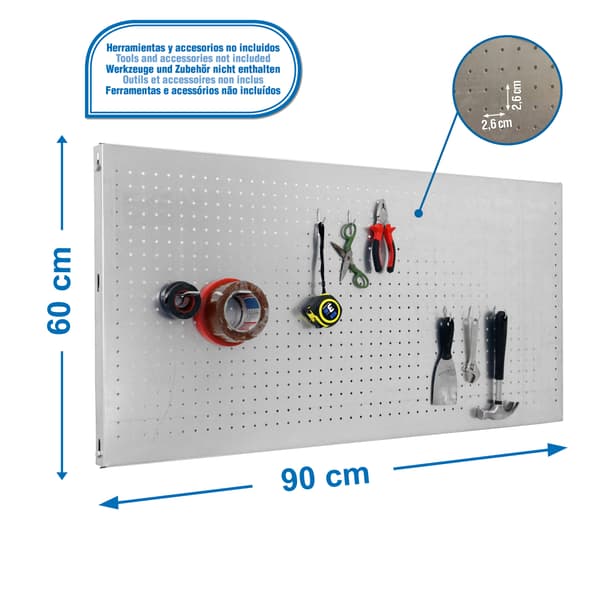 Simonrack panelclick 900x600 galvaniserad + 8 krokar