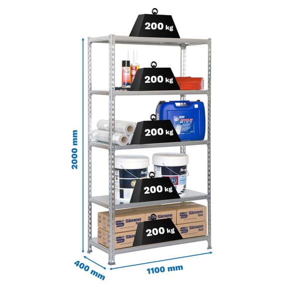 Simonrack superplus 5/400 galvaniserad