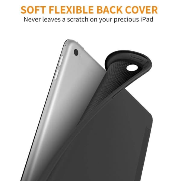 Tech-Protect SmartCase musta iPad 9.7 (2017/2018) suojakotelo