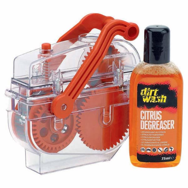 Weldtite Chain Cleaner Machine Transparent med röd design