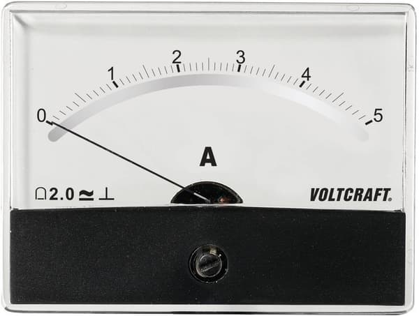 Voltcraft am-86x65/5a/dc analog panelmonterad mätare