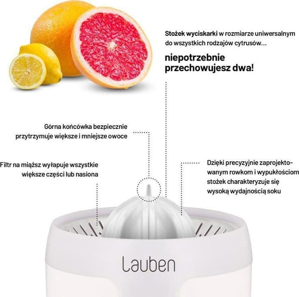 Lauben 110wt Citruspress 0.6 l Vit