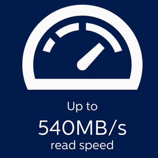 Philips Ulkoinen SSD 500GB Ultra Speed Harmaa