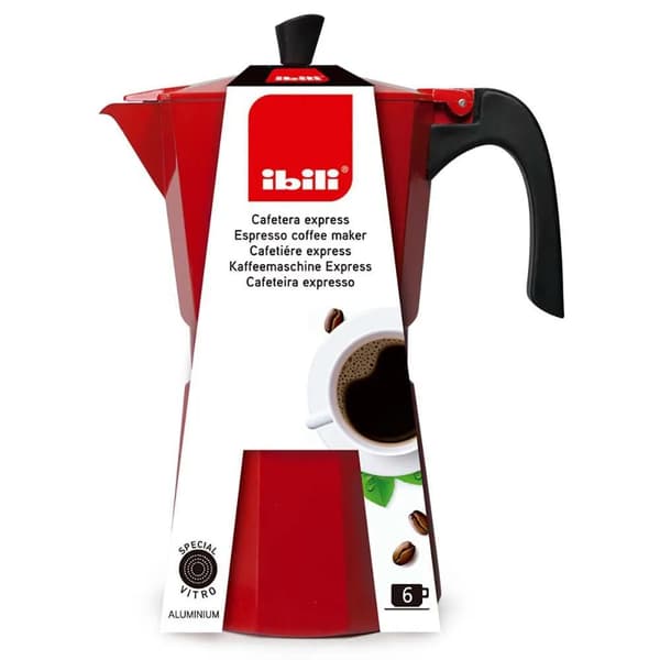 Ibili Bahia Kaffebryggare 6 koppar svart