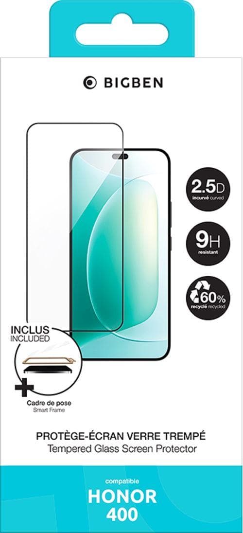 BigBen Connected Honor 400 Verre Trempé Transparent 2.5D