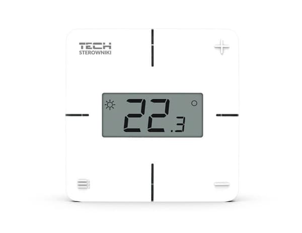 Tech R-8X trådløs mekanisk rumtermostat sort