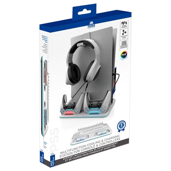 Freaks and Geeks Ventileret Laderstation RGB til PS5 Slim
