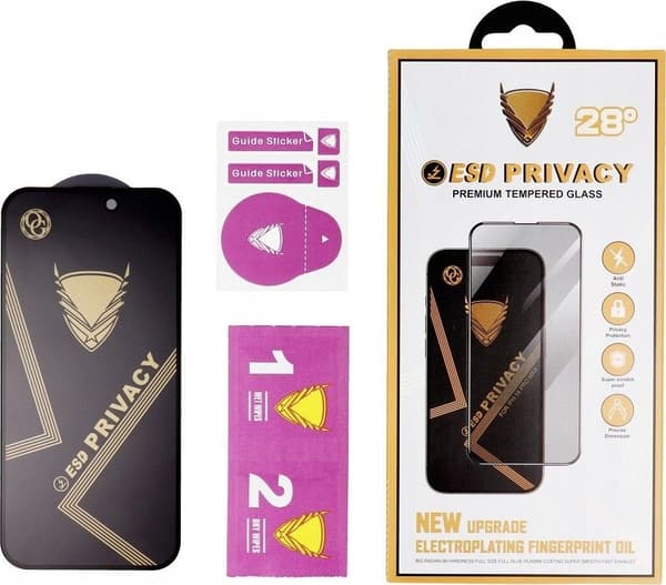og premium privacy glass musta