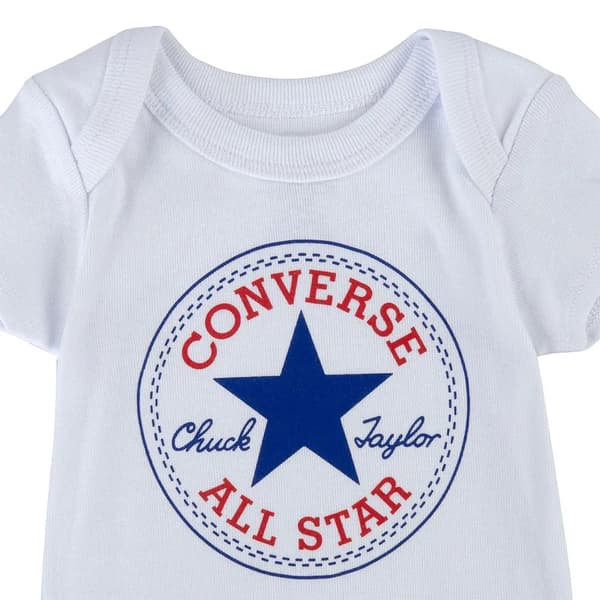 Converse classic infant hat bodysuit set White/Red